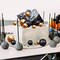 66 Pieces Mini Balloon Cake Topper Set - Includes Faux Pearl Balls and Cake Picks in Gold and Black for DIY Cake Insert Topper, Perfect for Anniversary, Graduation, Birthday Party, and Baby Shower Decorations
